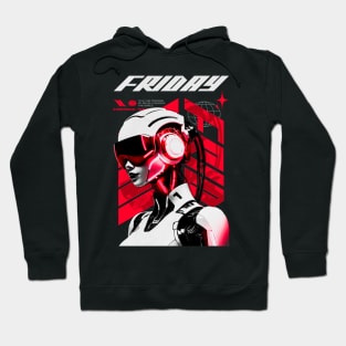 Friday AI Robotic Streetwear Hoodie